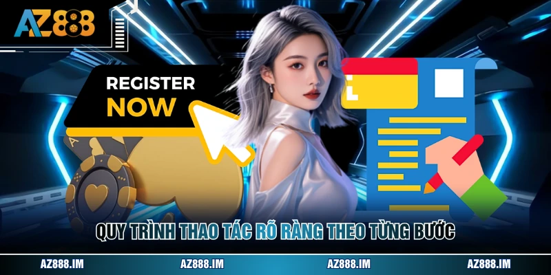 Quy trình thao tác rõ ràng theo từng bước